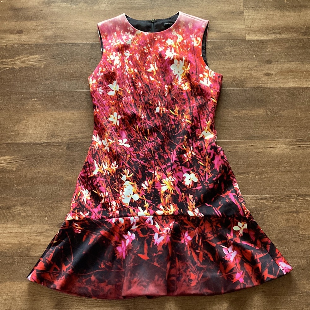 Karen Millen Floral Photo Art Dress U.S. Size 8